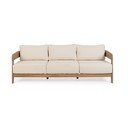 Sofa ogrodowa z litego drewna akacjowego w naturalnym kolorze Pablo – Bizzotto
