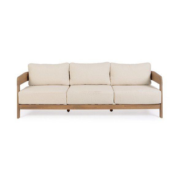 Sofa ogrodowa z litego drewna akacjowego w naturalnym kolorze Pablo – Bizzotto