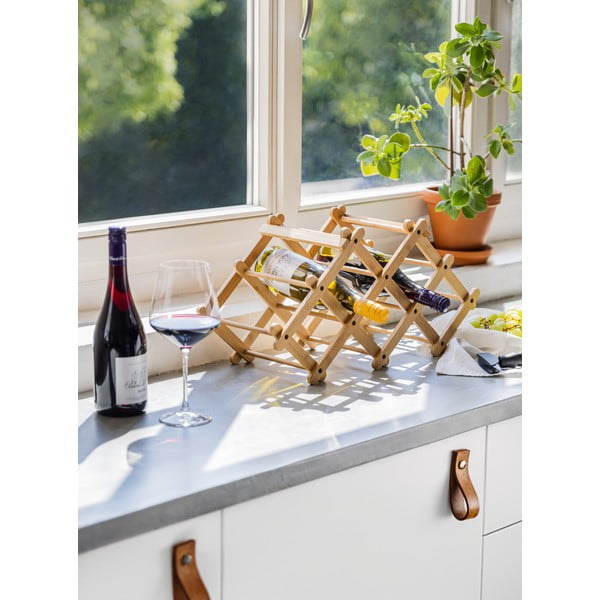 Bambusowy stojak na wino – Bonami Essentials-image-1