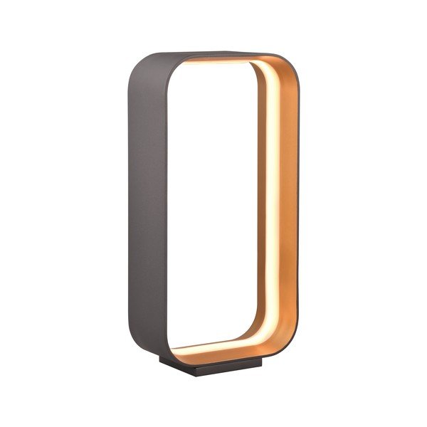 Czarna lampa stołowa LED ze sterowaniem głosowym/mobilną aplikacją i metalowym kloszem (wysokość 41 cm) Cizione – CINQUE-image-2