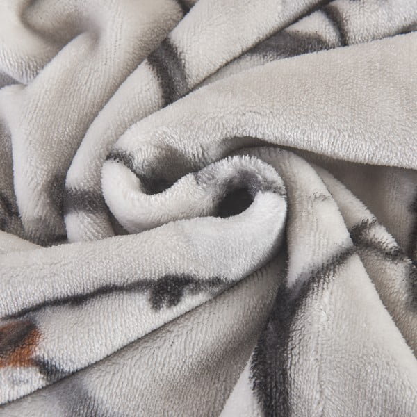 Szara pościel jednoosobowa z mikropluszu 140x200 cm Ronja – My House-image-4