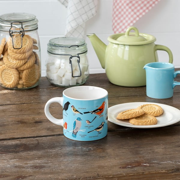 Niebiesko-kremowy ceramiczny kubek 350 ml Garden Birds – Rex London-image-1