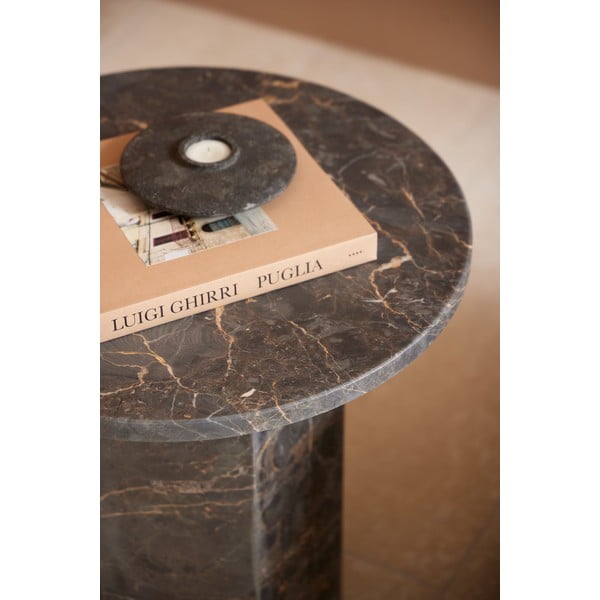 Marmurowy okrągły stolik ø 50 cm Naxos – Actona-image-2