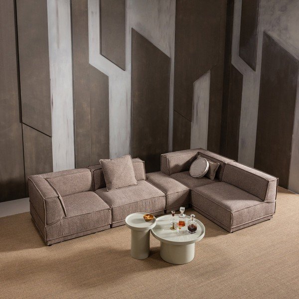 Okrągły stolik z połyskiem ø 40 cm Veluna – WOOOD-image-1