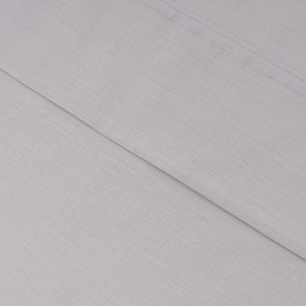 Jasnoszare prześcieradło 160x270 cm – Casa Selección-image-2