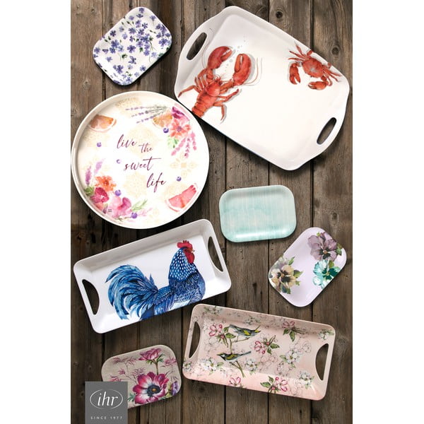 Bieżnik z bawełny organicznej 150x45 cm Blue Plumage – IHR-image-2