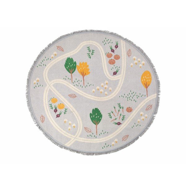 Dziecięcy dywan wykonany ręcznie Nattiot Little Garden, ⌀ 120 cm