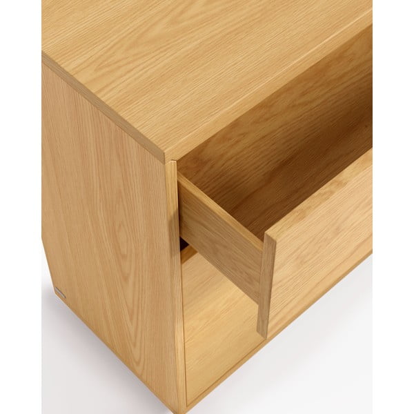 Niska komoda w dekorze dębu w naturalnym kolorze 90x75 cm Abilen − Kave Home-image-1