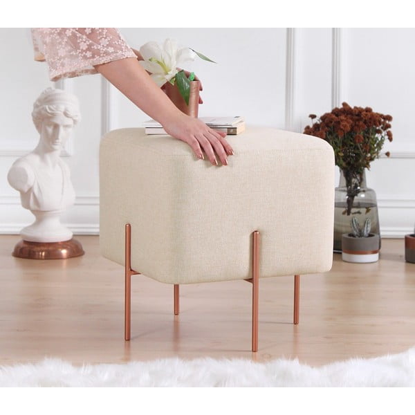 Kremowy puf Copper – Artie-image-1