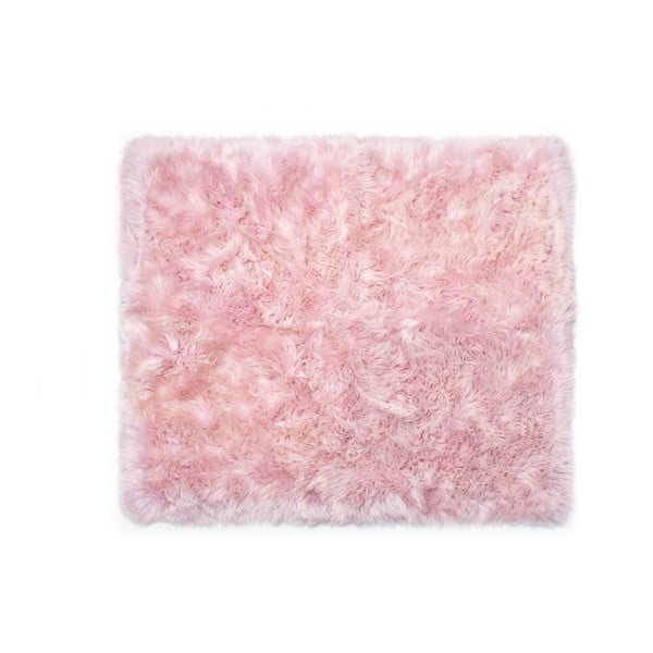 Różowy dywan z owczej skóry Royal Dream Zealand Sheep, 130x150 cm