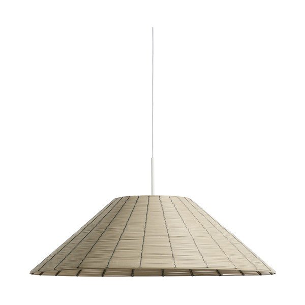 Beżowy abażur z imitacji rattanu ø 70 cm Saranella – Kave Home