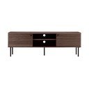 Brązowa szafka pod TV w dekorze dębu 40x50x150 cm Kyoto – House Nordic