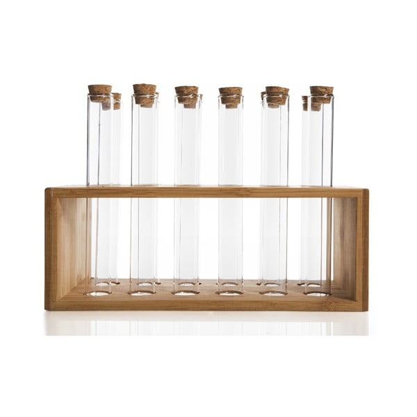 Zestaw 12 probówek i stojaka Bambum Vanilla