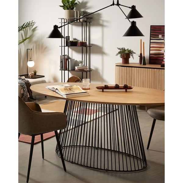 Stół do jadalni z blatem z drewna mangowego Kave Home, 200 x 110 cm-image-1