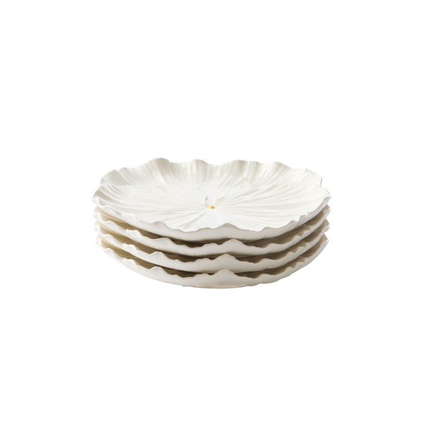 Białe porcelanowe talerze zestaw 4 szt. Elva – Jotex-image-2