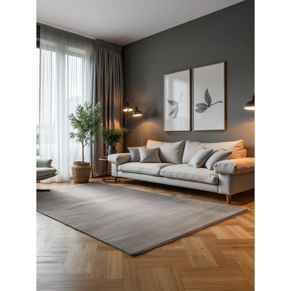 Szaro-kremowy dywan 200x280 cm Perles Dolomite – Elle Decoration-image-1