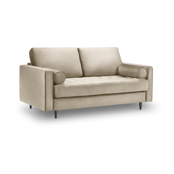 Beżowa aksamitna sofa Milo Casa Santo, 174 cm-image-3