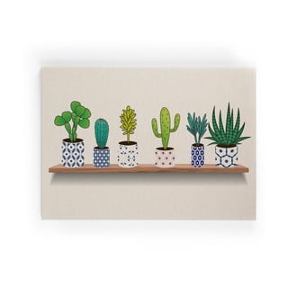 Obraz na płótnie Really Nice Things Lino Cactus Shelve, 60x40 cm