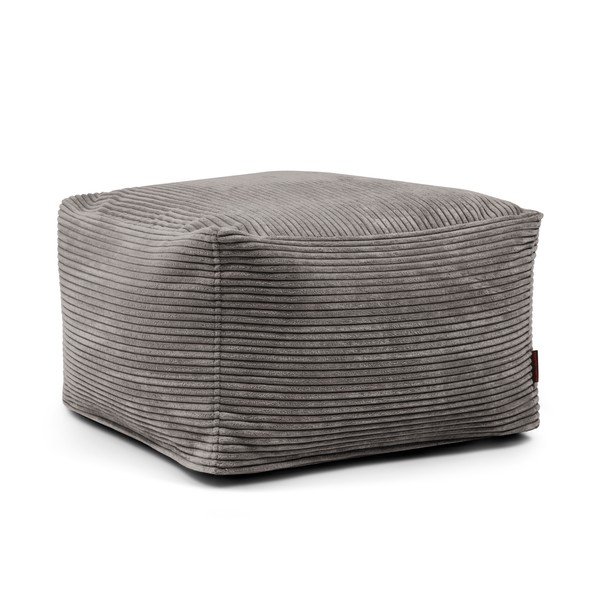 Ciemnoszary sztruksowy worek do siedzenia Softbox MooG – SLOWDOWN