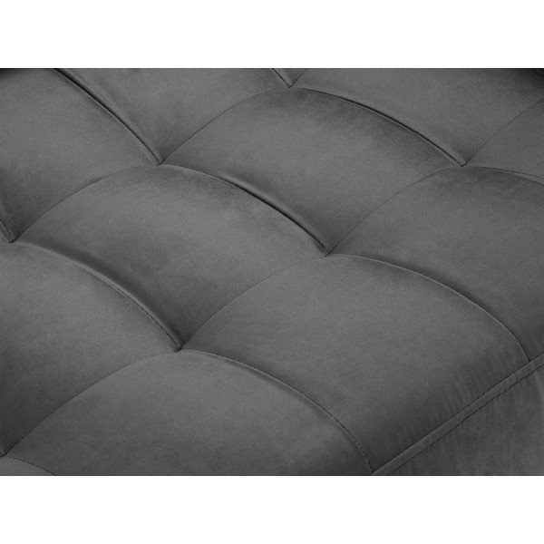 Ciemnoszara aksamitna sofa Milo Casa Santo, 174 cm-image-1