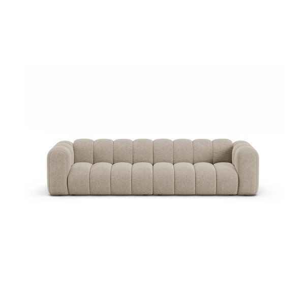 Beżowa sofa z tkaniny szenilowej 290 cm Lupine – Micadoni 