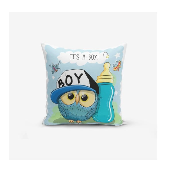 Dziecięca poszewka na poduszkę 43x43 cm Boy Owl – Mila Home
