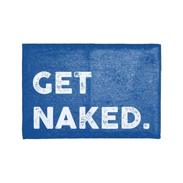 Niebieski dywanik łazienkowy Really Nice Things Get Naked, 60x40 cm