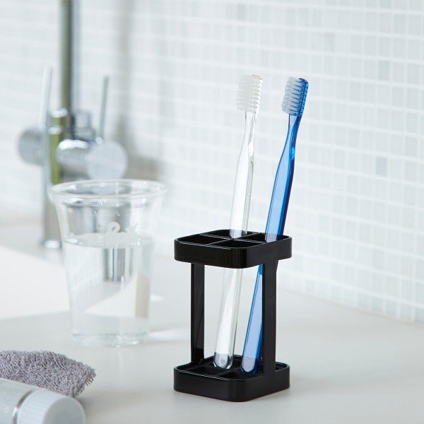 Czarny stojak na szczoteczki YAMAZAKI Tower Slim-image-1