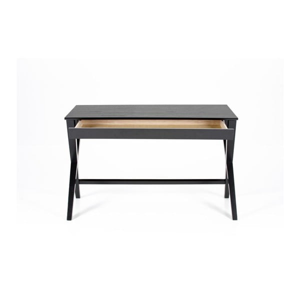 Czarne biurko z szufladą Actona Writex-image-3