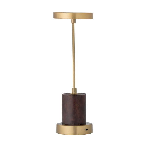 Lampa stołowa LED w kolorze złota ze ściemniaczem i metalowym kloszem (wysokość 30 cm) Chico – Bloomingville