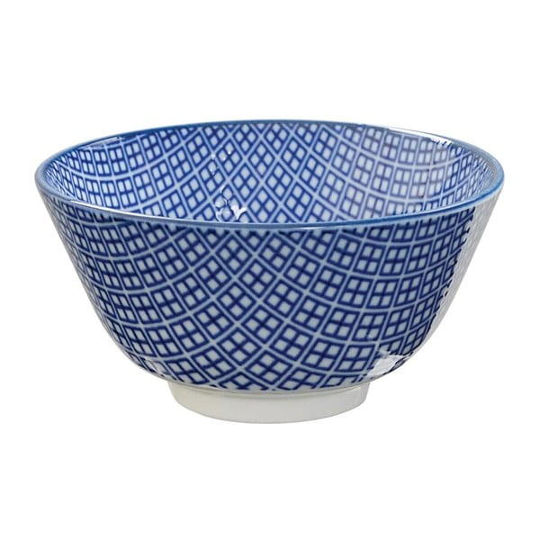 Niebieska porcelanowa miska na ryż Tokyo Design Studio Square, ⌀ 12 cm