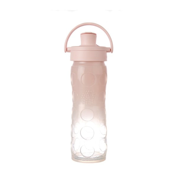 Szklana butelka na wodę w silikonowym rękawie Lifefactory Ombre Activ Premium, 475 ml