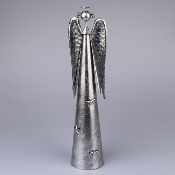 Srebrny anioł Dakls, wys. 49 cm