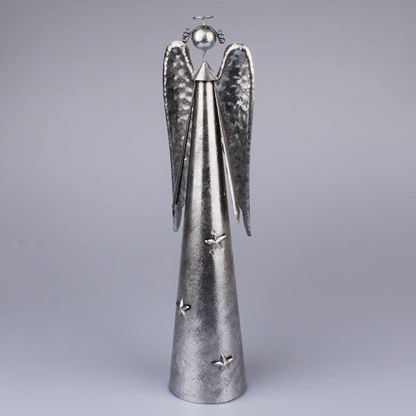 Srebrny anioł Dakls, wys. 49 cm
