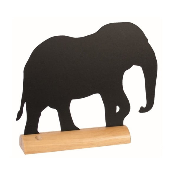 Tablica do pisania na drewnianym stojaku z kredowym flamastrem Securit® Silhouette Elephant