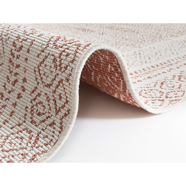 Pomarańczowo-biały chodnik odpowiedni na zewnątrz Ragami Berlin, 80x250 cm-image-3