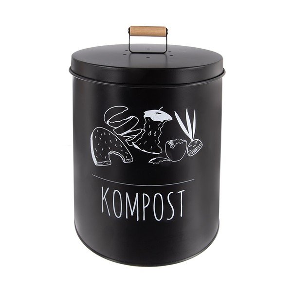 Czarny pojemnik na odpadki organiczne 8 l BLACK – Orion