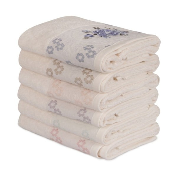 Zestaw 6 ręczników bawełnianych Daireli Marisol, 50x90 cm