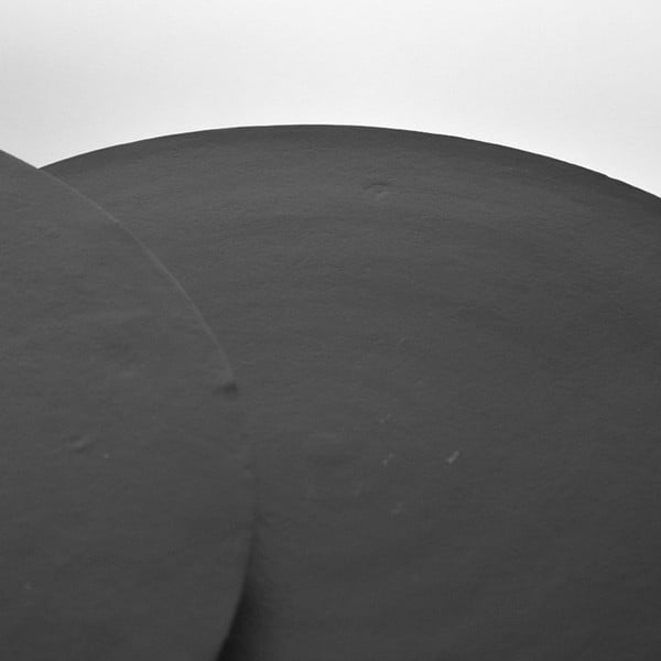 Czarne metalowe okrągłe stoliki zestaw 2 szt. ø 75 cm Grand – LABEL51-image-3