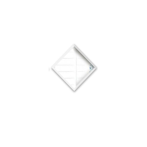 Zestaw 3 luster ściennych w białych ramach Oyo Concept Luna, 24x24 cm