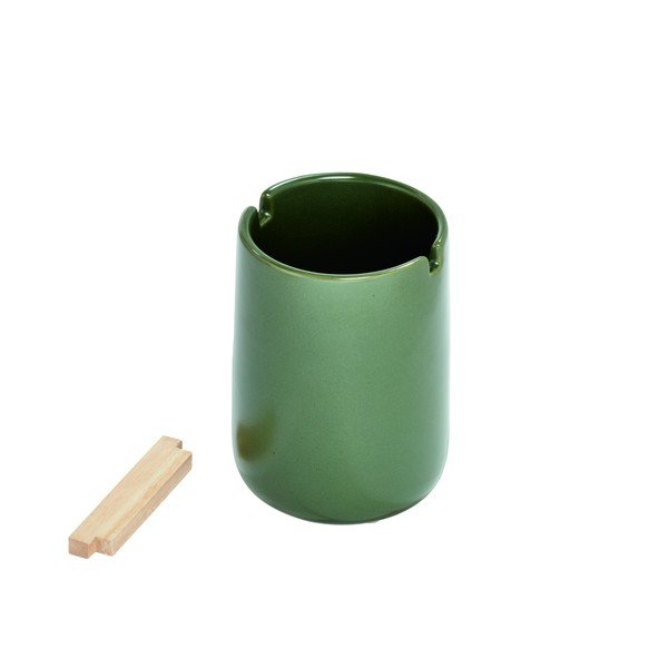 Zielony ceramiczny kubek na szczoteczki iDesign Eco Vanity-image-2