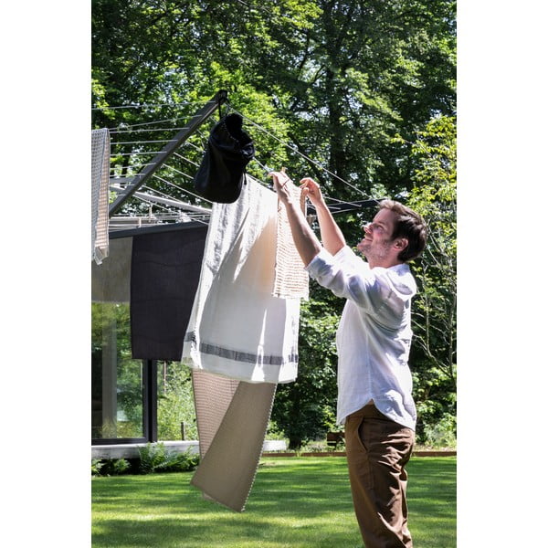 Antracytowa ogrodowa suszarka na pranie 50 m Topspinner – Brabantia-image-4