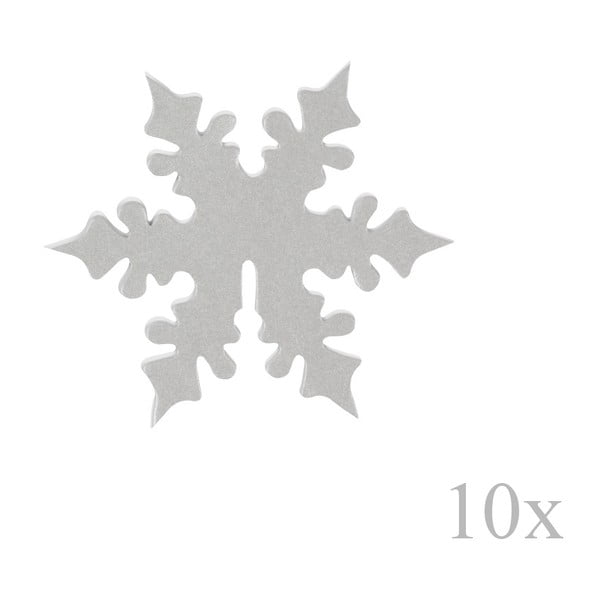 Zestaw 10 znaczników na szklanki Neviti Snowflake