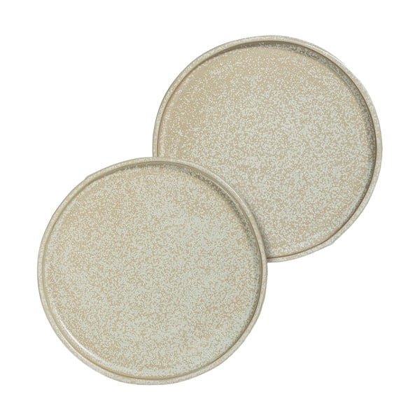 Beżowe kamienne talerze zestaw 2 szt. ø 20 cm Sand Grain – Mette Ditmer Denmark-image-2