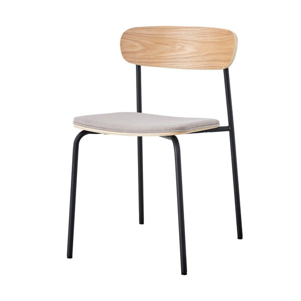 Czarne/szarobrązowe krzesła zestaw 2 szt. Adriana – Marckeric-image-3