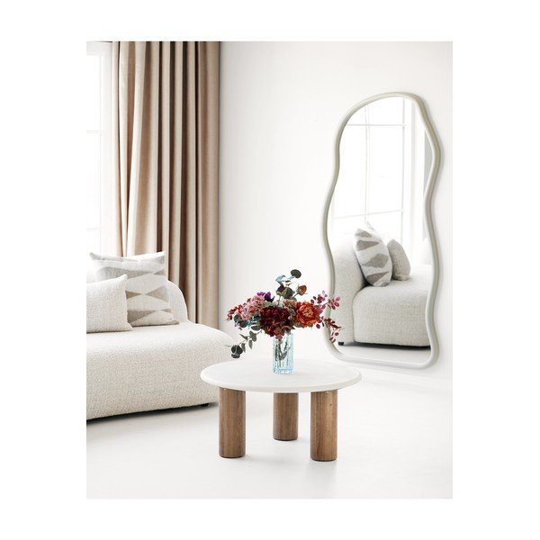 Lustro z drewnianą ramą ścienne Bega – House Nordic-image-2