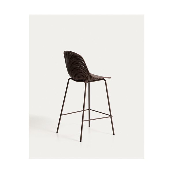 Brązowy metalowy/plastikowy hoker ogrodowy Quinby – Kave Home-image-2