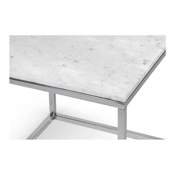 Biały stolik w dekorze marmuru TemaHome Prairie Marble-image-4
