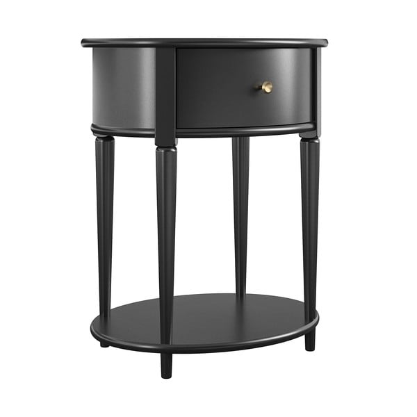Czarna szafka nocna Aurora – Støraa