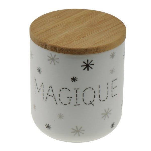Porcelanowy pojemnik z drewnianym wieczkiem Incidence Magique